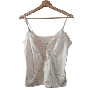 Vanity Fair Antron III Chemise Slip Vintage Nude Intimate Romantic Coquette 36